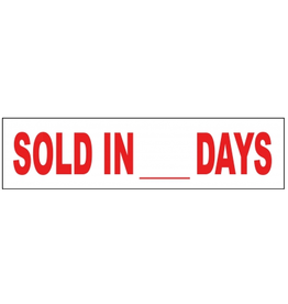 SOLD IN___DAYS/SOLD FAST   6 x 24
