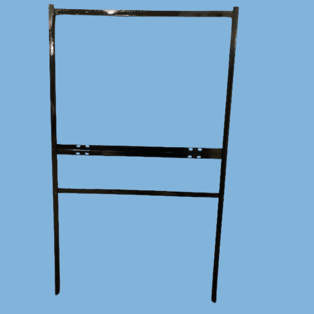 Metal sign frame 18" H x 24" W with SINGLE rider
