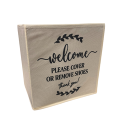 Shoe Cover Holder Linen Look