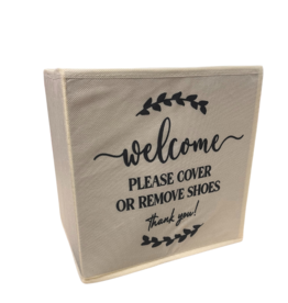 Shoe Cover Holder Linen Look