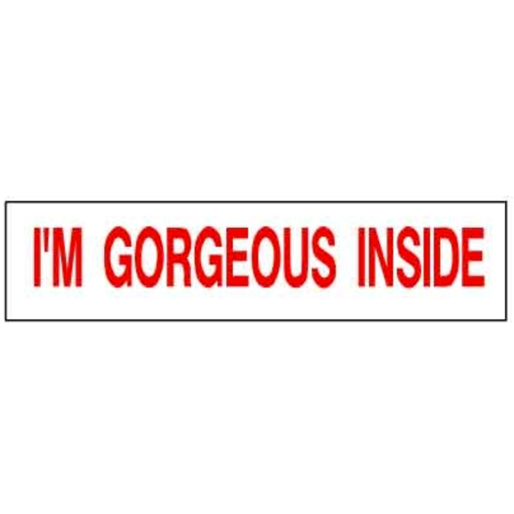 I'm Gorgeous Inside 6 x 24