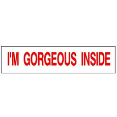 I'm Gorgeous Inside 6 x 24