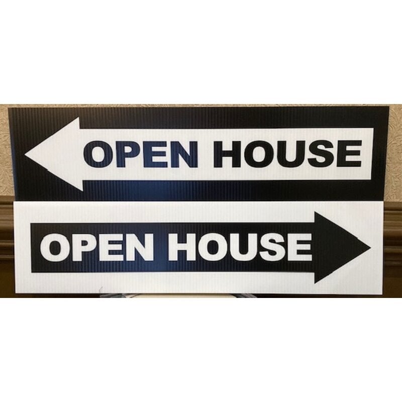 Open House >>>   black  6 x 24