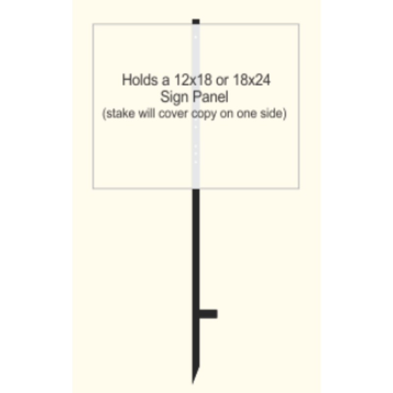 Metal stake  46" tall