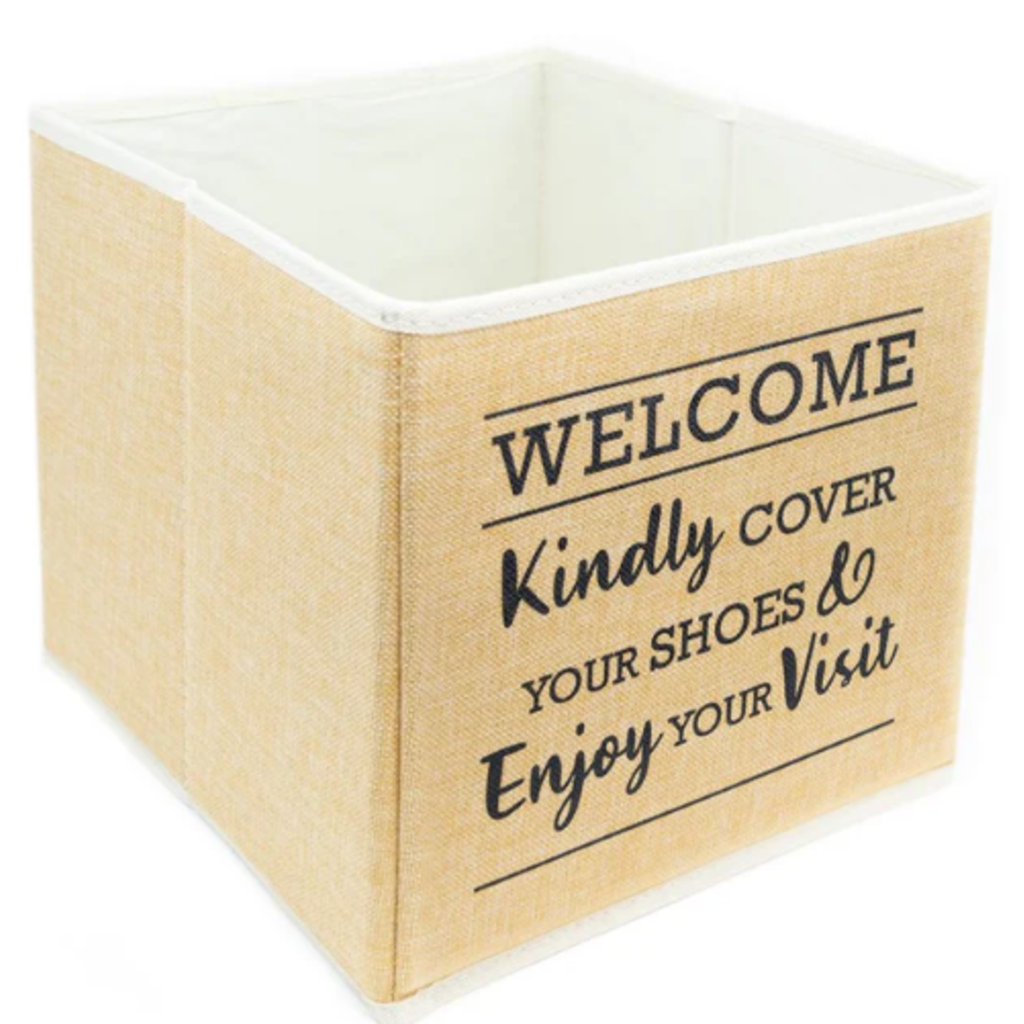 Shoe Cover Holder Linen Look