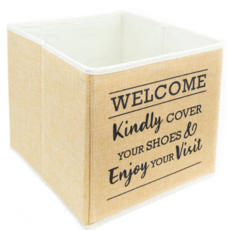 Shoe Cover Holder Linen Look