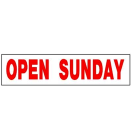 OPEN SUNDAY 6 x 24