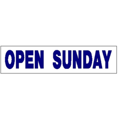 OPEN SUNDAY 6 x 24