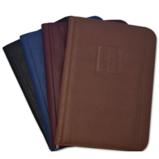 R/Logo Zipper Padfolio
