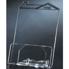Brochure Stand ''House'' Shaped Roof