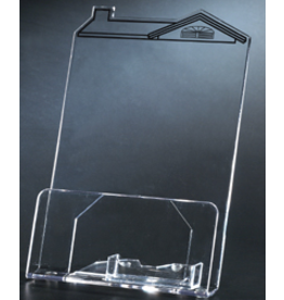 Brochure Stand ''House'' Shaped Roof