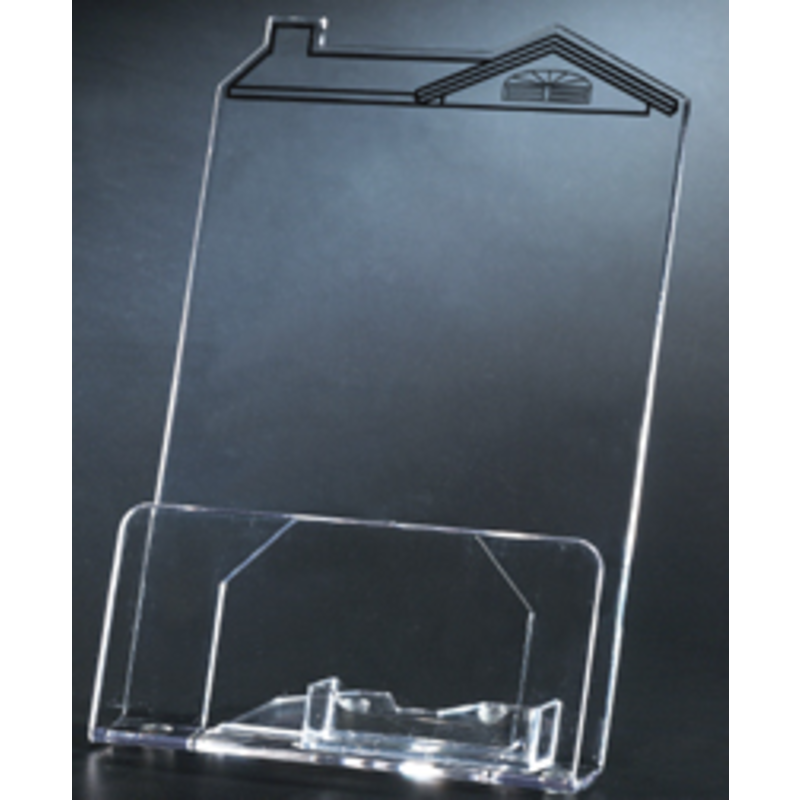Brochure Stand ''House'' Shaped Roof
