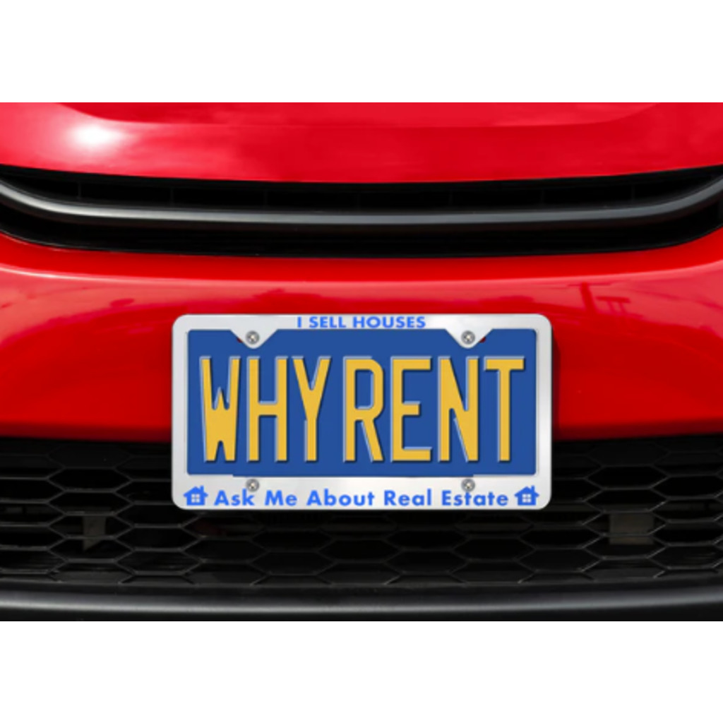 License Plate Frame -I SELL HOUSES