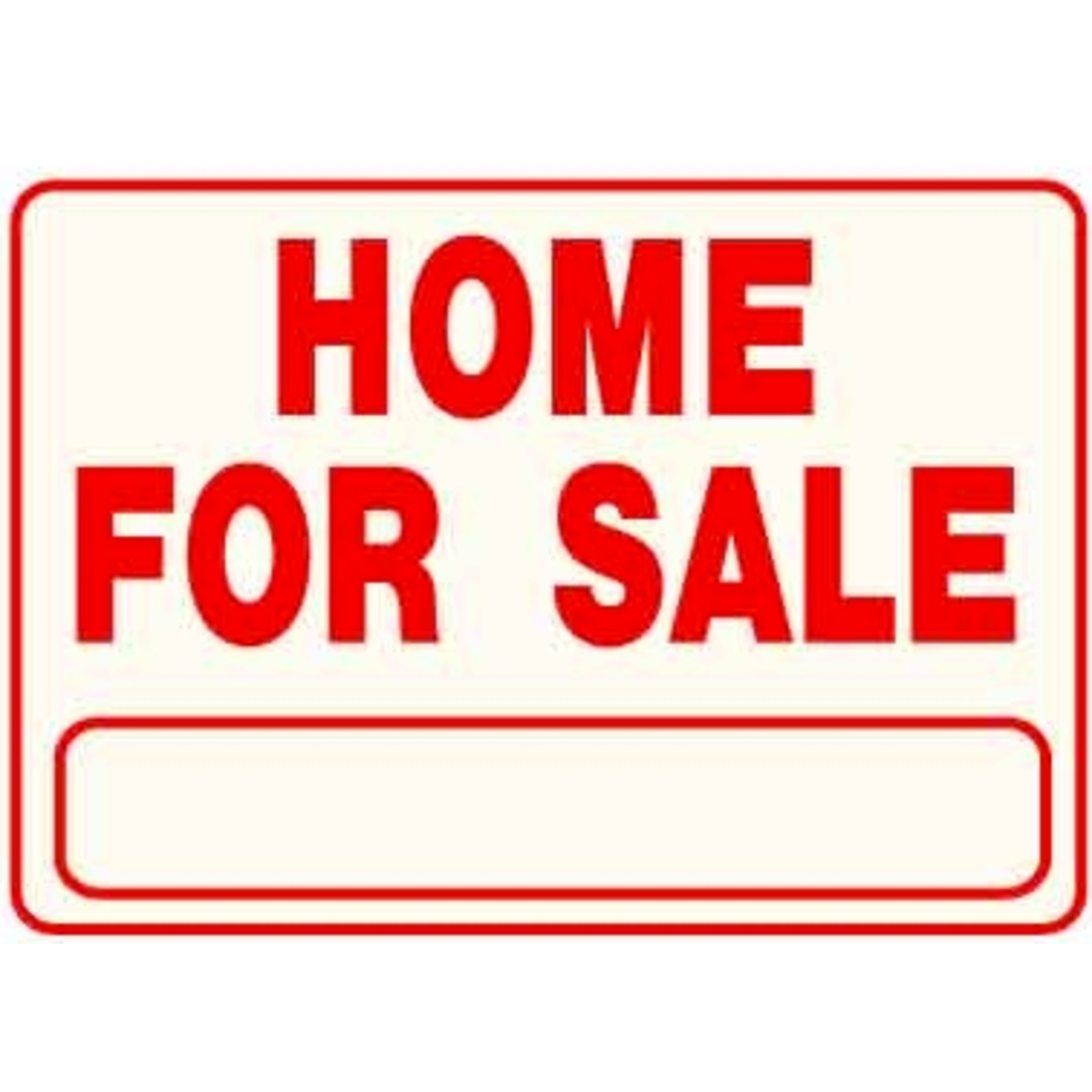 HOME FOR SALE 18" x 24" corrugated