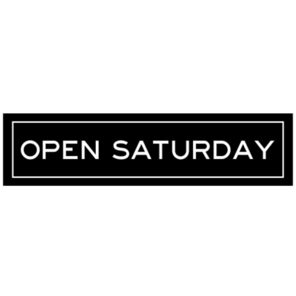 OPEN SATURDAY black 6 x 24 rider