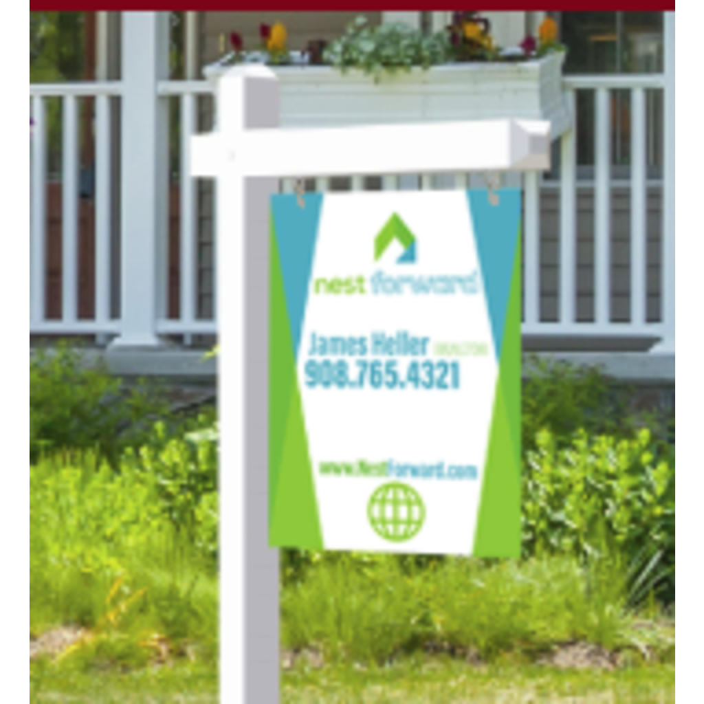 880 White Sign Post 64" tall  with 42" crossarm