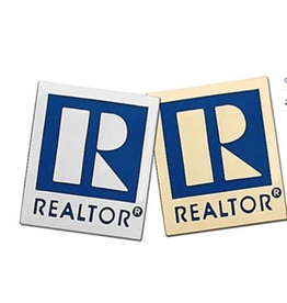 Magnetic Pin-Realtor® Lg Gold /Silver