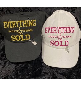 Realtor Cap EVERYTHING I SELL TURNS TO SOLD with removable charm
