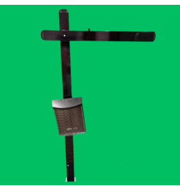 880 Black Sign Post 64"Tall with 42" crossarm