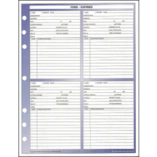 Planner Refill  8.5 X 11 PACK OF 25