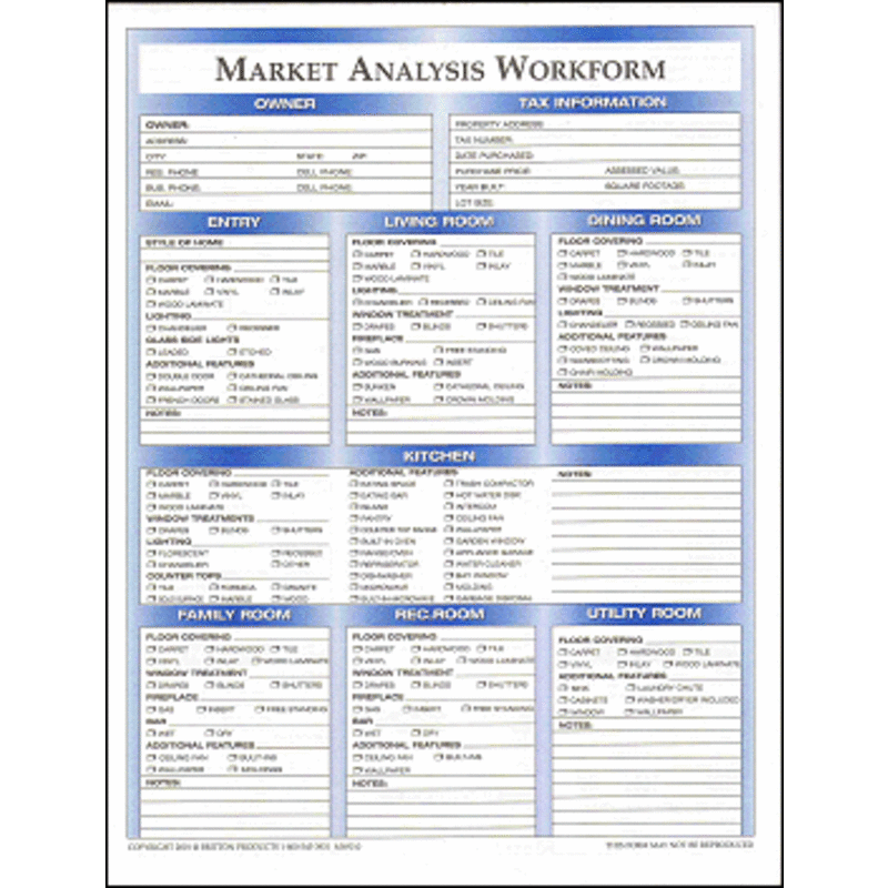 Market Analysis Worksheet