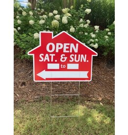 Open Sat & Sun _to_ Di Cut sign