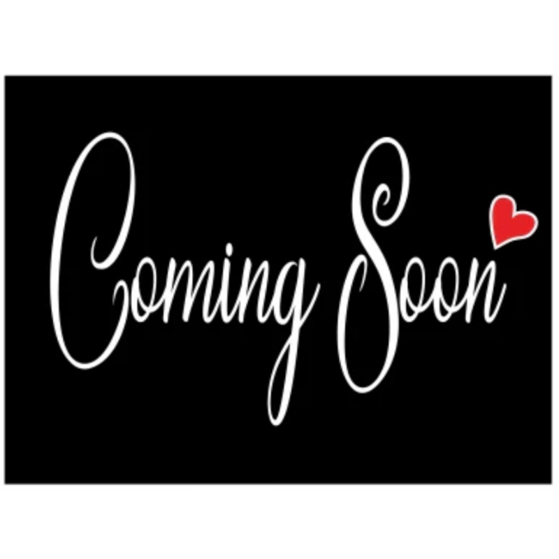COMING SOON with heart 18"  x 24"