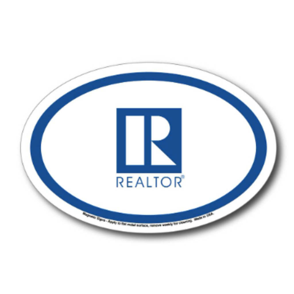 R/Logo Oval Car Magnet