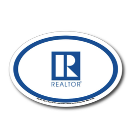 R/Logo Oval Car Magnet