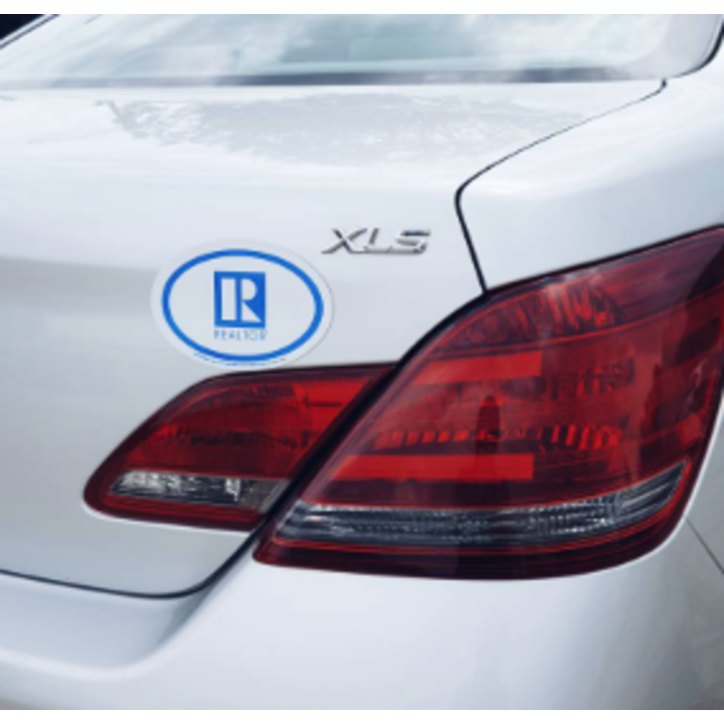 R/Logo Oval Car Magnet