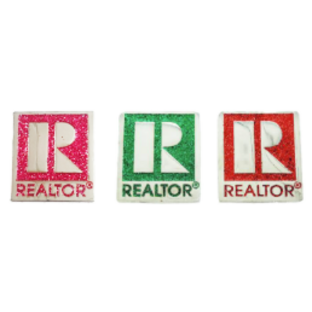 Realtor Glitter Pin