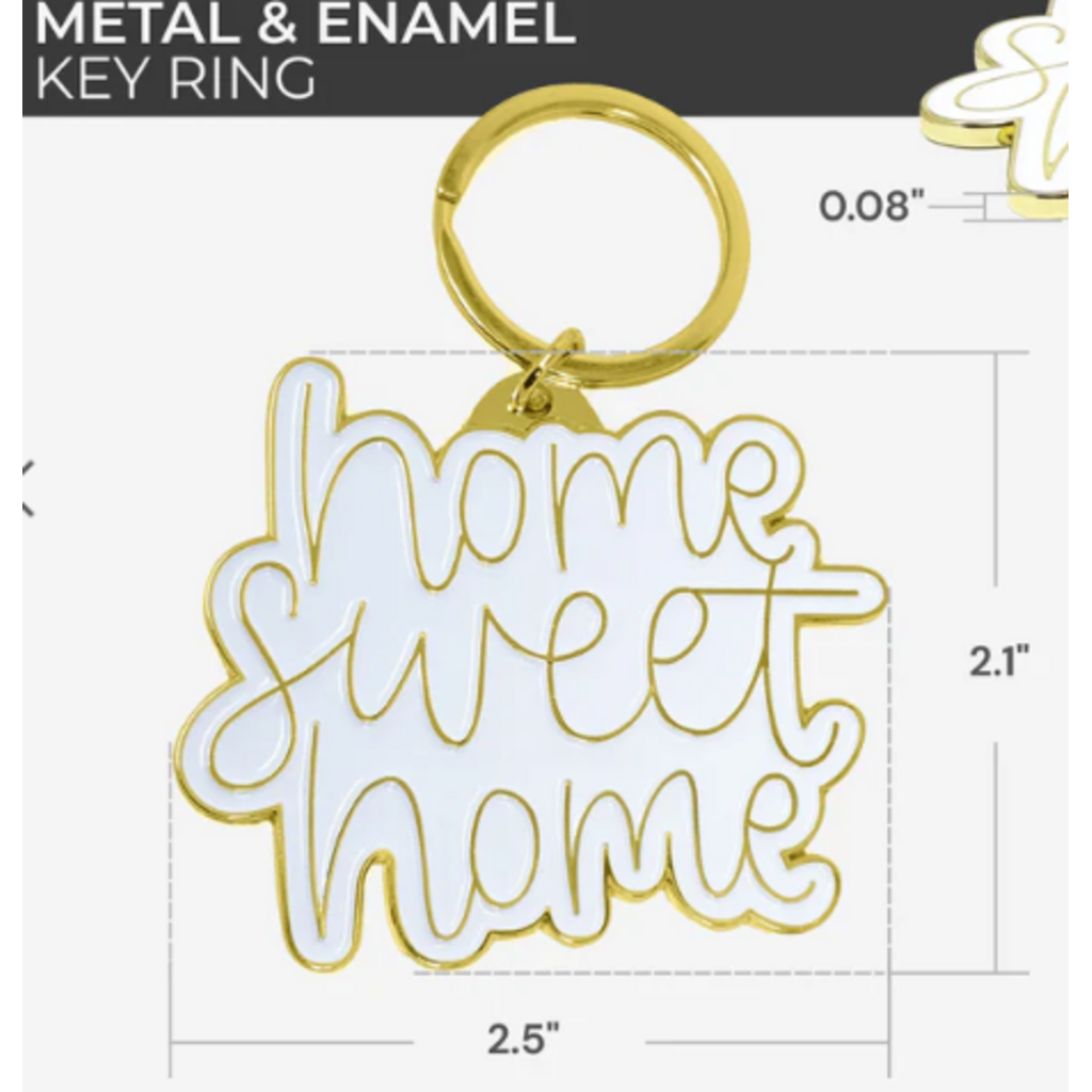 HOME enamel key ring (2 styles)