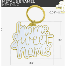 HOME enamel key ring (2 styles)