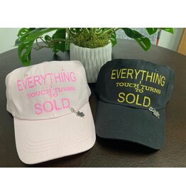Realtor Cap EVERYTHING I SELL TURNS TO SOLD with removable charm