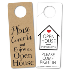 Door Hanger 25-pack OPEN HOUSE IN PROGRESS
