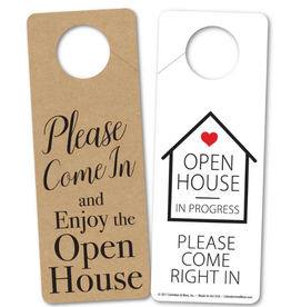 Door Hanger 25-pack OPEN HOUSE IN PROGRESS