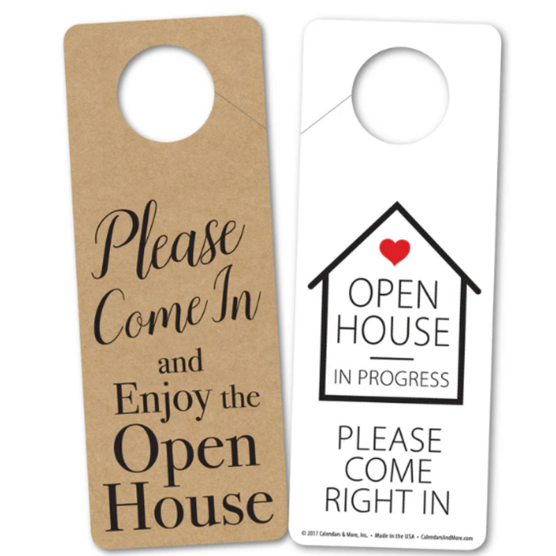Door Hanger 25-pack OPEN HOUSE IN PROGRESS