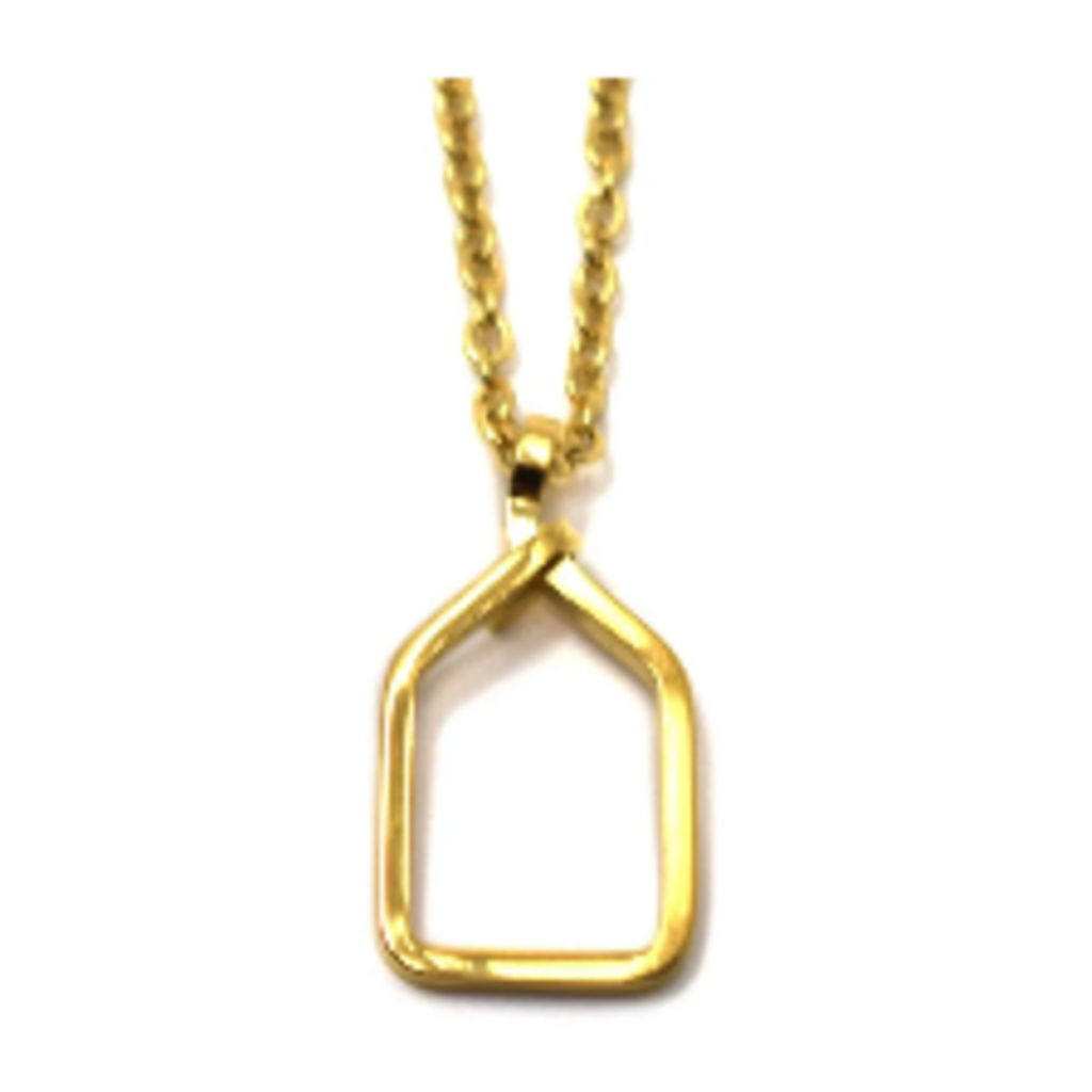 Gold House Charm Necklace