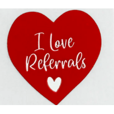 Heart-shaped stickers