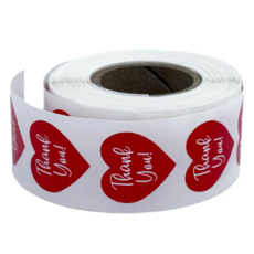 Heart-shaped stickers