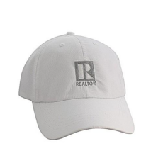 White cap  with gold or silver R® logo
