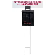 Top Mount Sign Bracket for Outdoor Brochure Box