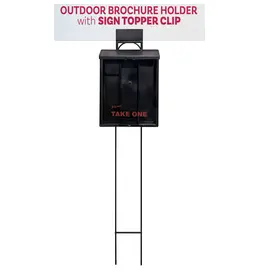 Top-Mount Sign Bracket for Outdoor Brochure Box