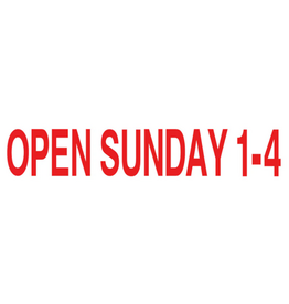 Open Sunday 1 - 4