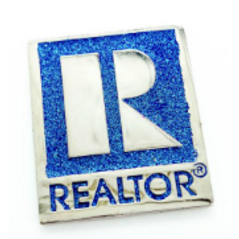 Realtor Glitter Pin