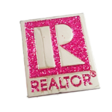 Realtor Glitter Pin