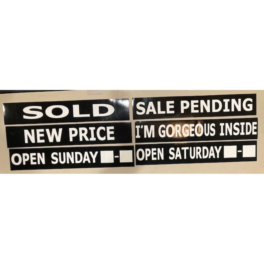 Stickers Assorted Sign