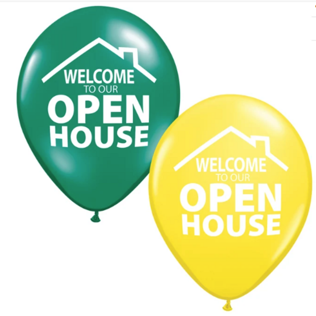 OPEN HOUSE BALLOONS--pack of 25