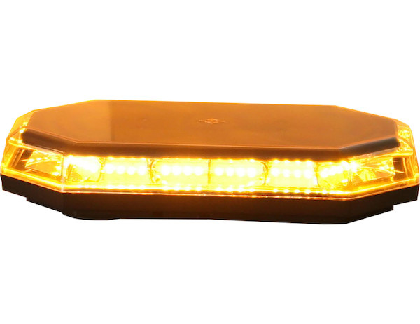 Permanent Mount Amber Mini Lightbar 10 Flash Patterns Replaces Buyers 8891060 