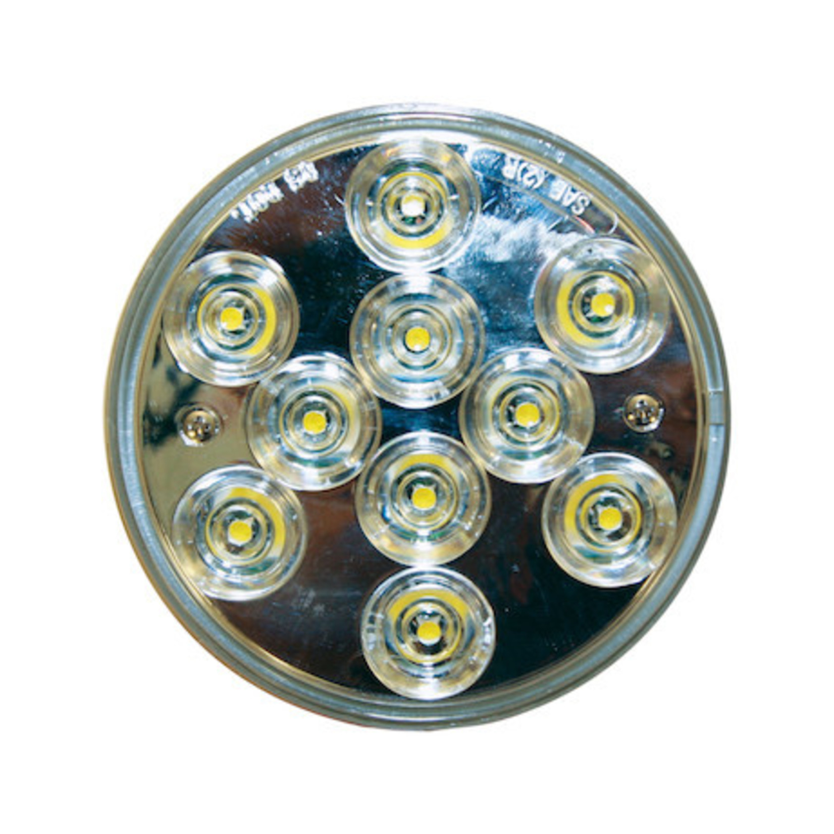 Buyers Products Company 4 Inch Clear Round Backup Light With 10 LEDs